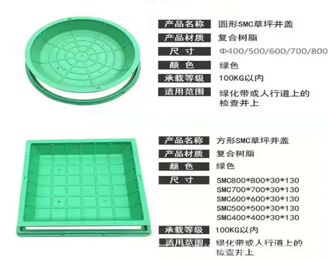 大岭山镇树脂复合种植井盖展示