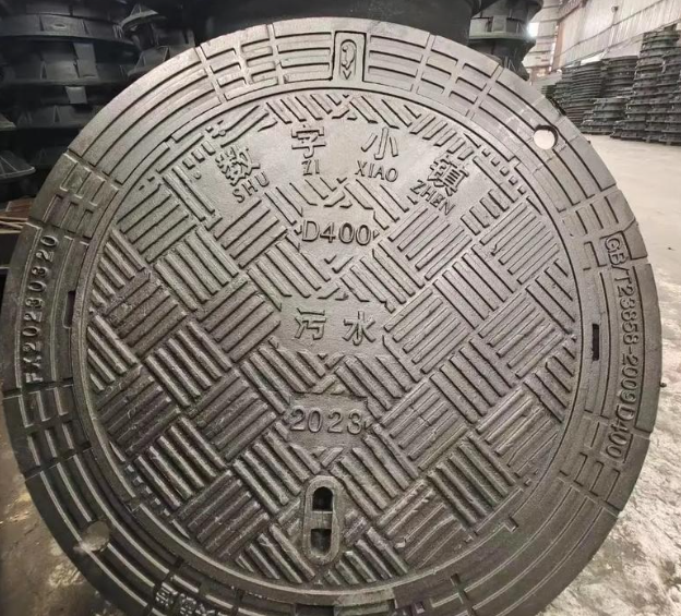大岭山镇球墨铸铁防沉降井盖展示